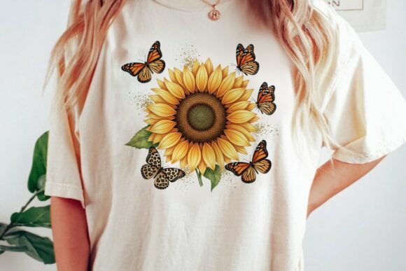 Download Sunflower Butterfly Golden Sparkle Png - Golden sparkle Collection